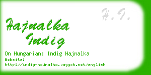 hajnalka indig business card